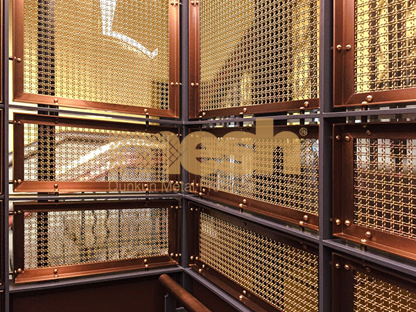 Elevators with a Twist: Woven Metal Mesh for Elevators a Modern Touch