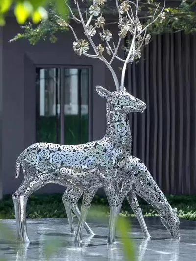 Stainless Steel animal sculpture