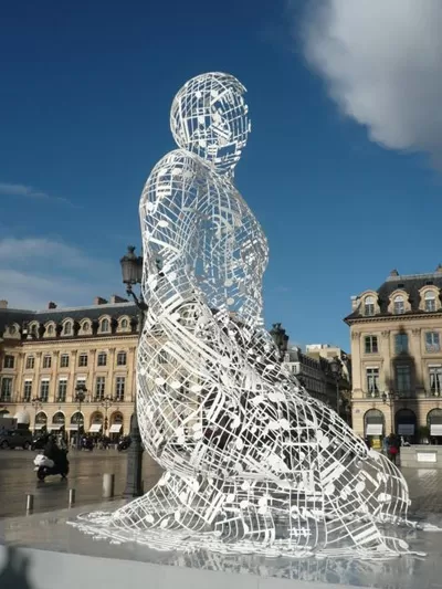 stainless steel figure Art Sculptures