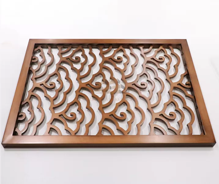 Stainless steel carved screen partition-05