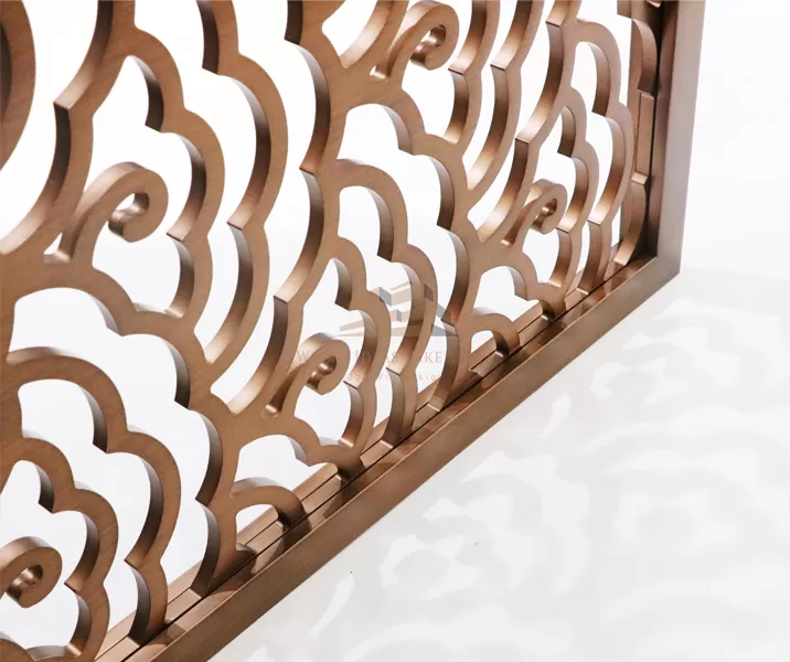 Stainless steel carved screen partition-05