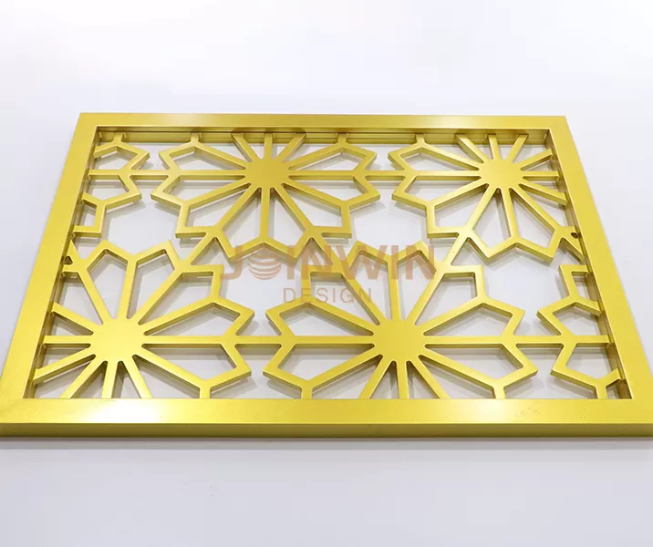 Stainless steel carved screen partition-01