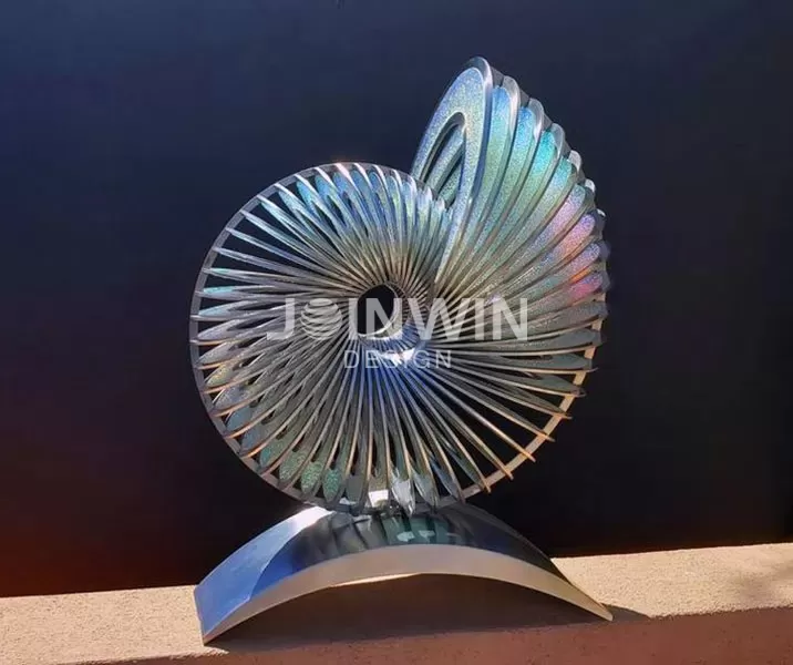 abstract style stainless steel sculpture