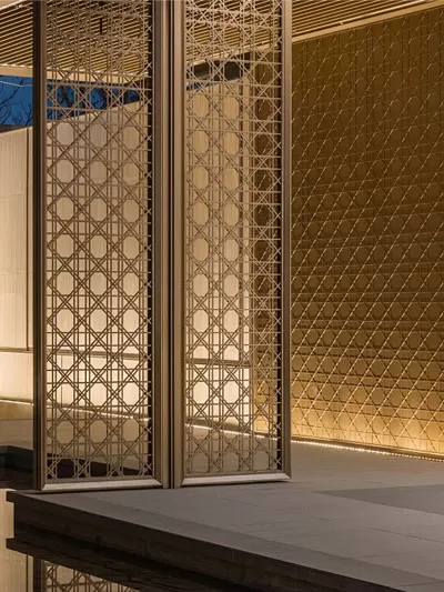 Stainless steel carved screen partition-10